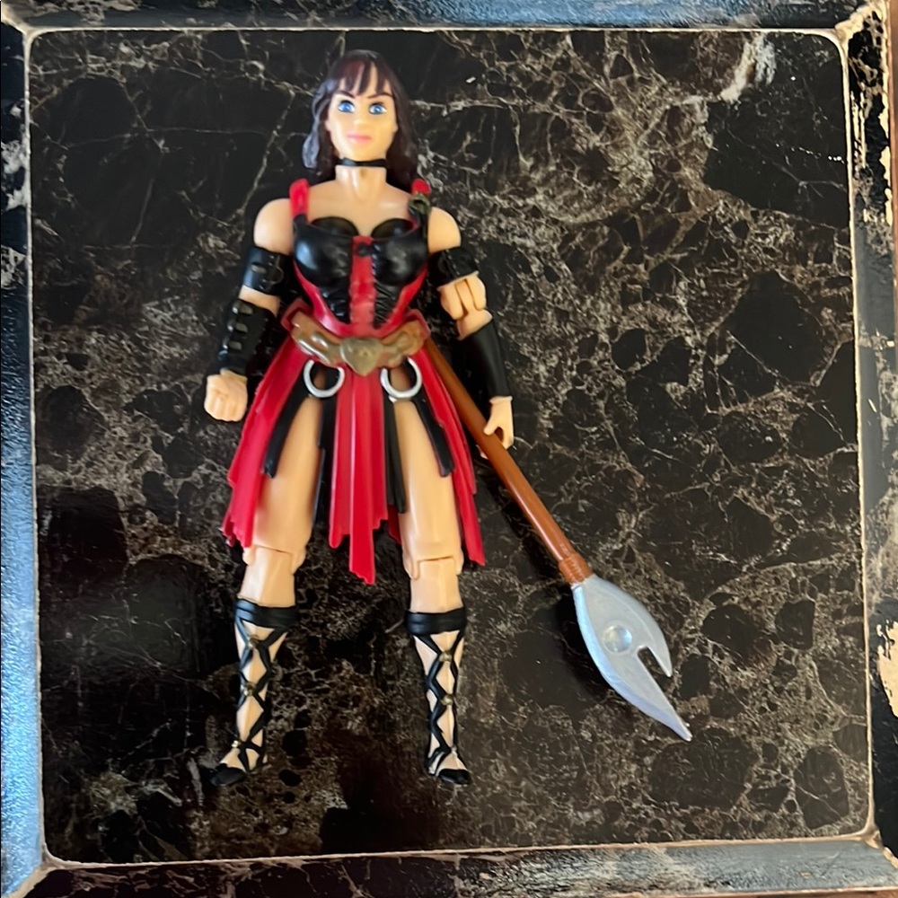 Xena Warrior Princess Action Figure with Red and Black Outfit